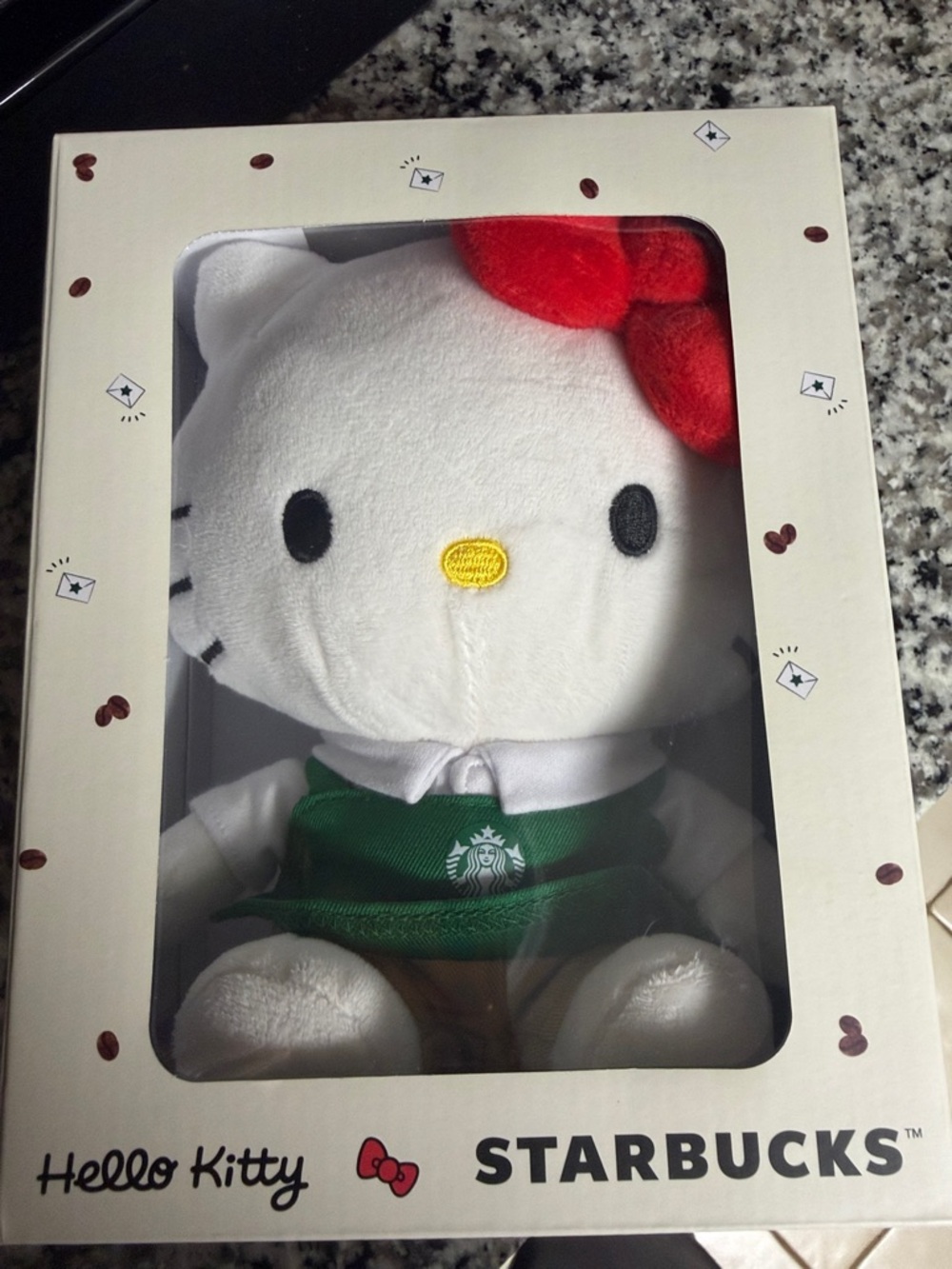 Hello Kitty Plush Toy - White, Red, Green